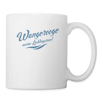 Meine Lieblingsinsel Wangerooge - Tasse - Weiß - Rechts