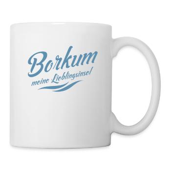 Meine Lieblingsinsel Borkum - Tasse - Weiß - Rechts
