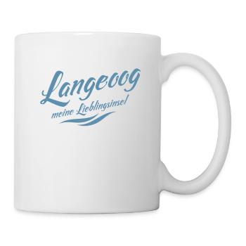 Meine Lieblingsinsel Langeoog - Tasse - Weiß - Rechts