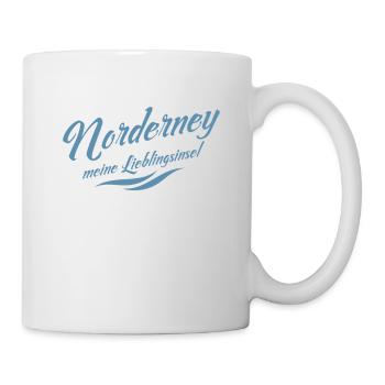 Meine Lieblingsinsel Norderney - Tasse - Weiß - Rechts