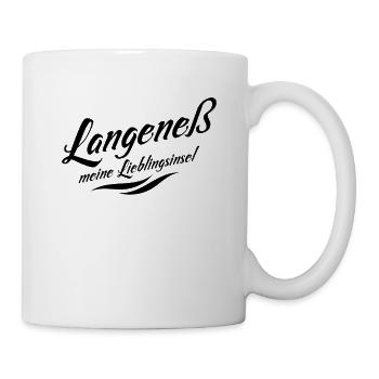 Meine Lieblingsinsel Langeneß - Tasse - Weiß - Rechts