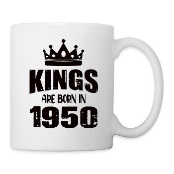 Kings are born in 1950 - Mug - white - Right