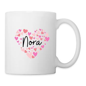 Ich liebe Nora - Tasse - Weiß - Rechts