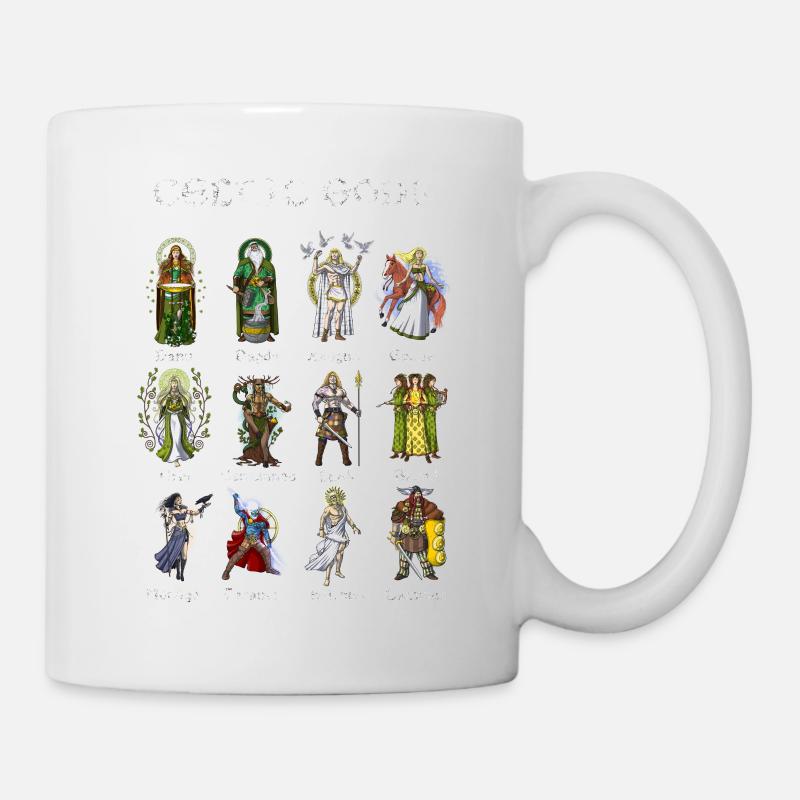 Ancient Celtic Mythology Gods - Mug - white