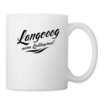 Meine Lieblingsinsel Langeoog - Tasse - Weiß - Rechts
