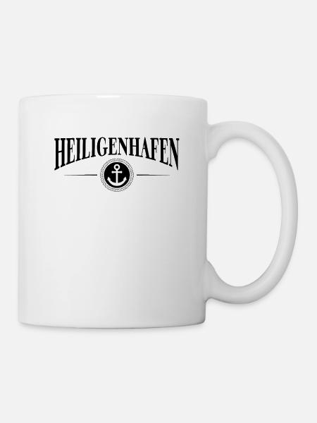 Anker und Seil - Seebad Heiligenhafen - Tasse - Weiß