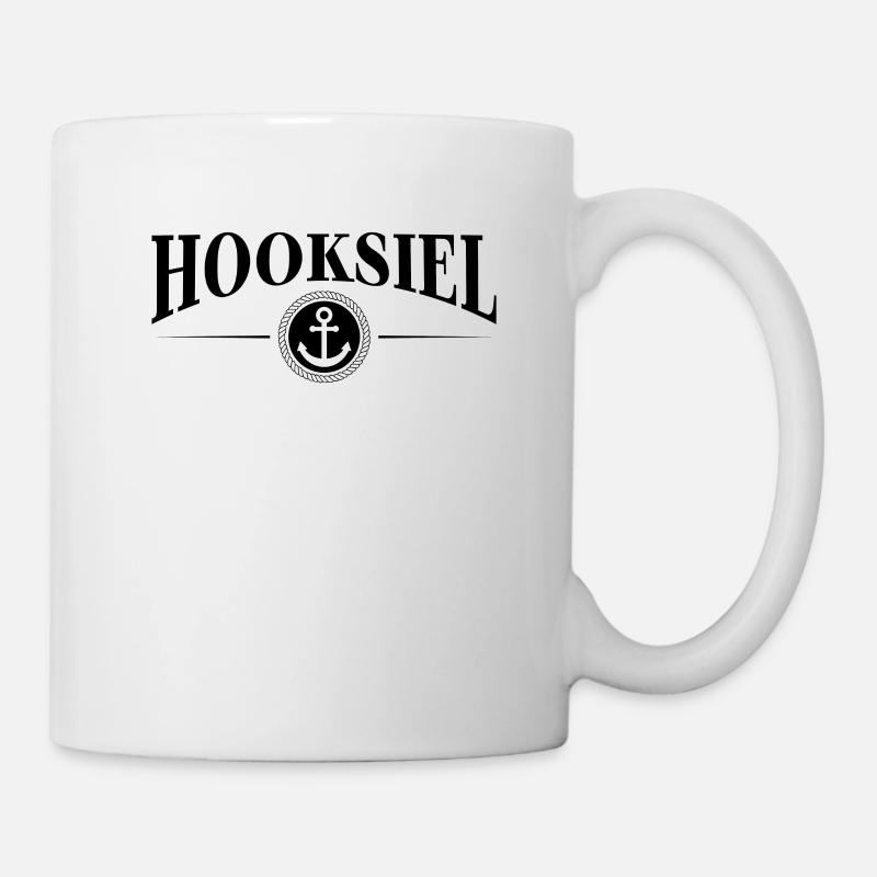 Anker und Seil - Badeort Hooksiel - Tasse - Weiß