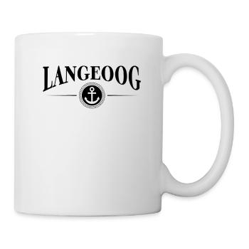 Anker und Seil - Insel Langeoog - Tasse - Weiß - Rechts