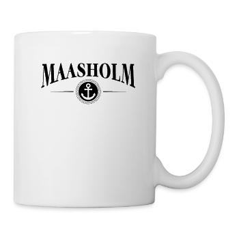Anker und Seil - Gemeinde Maasholm - Tasse - Weiß - Rechts