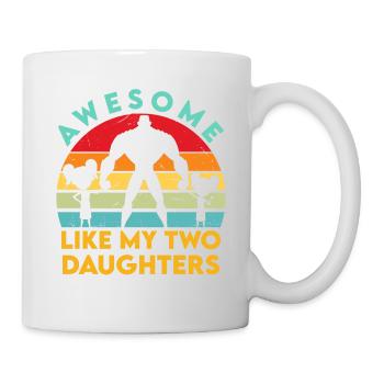 Awesome Like My Daughters Funny Fathers Day Gift - Mug - white - Right