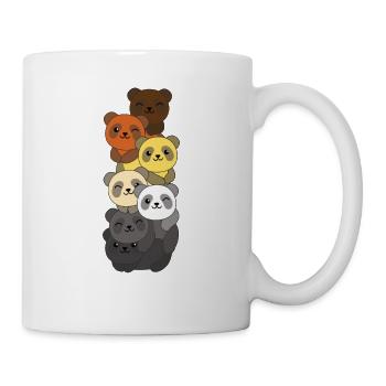 Bear Brotherhood Flag Pride LGBTQ Panda Bunch - Mug blanc - blanc - Droite