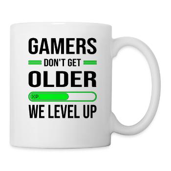 Gamer Gaming Level Up Anniversaire - Mug blanc - blanc - Droite
