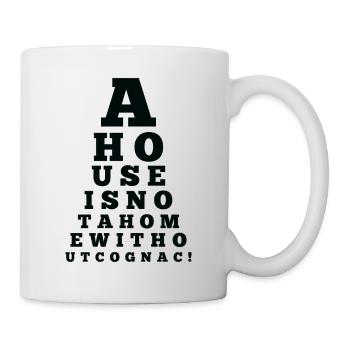 Eye Chart House NOT HOUSE COGNAC - Mug blanc - blanc - Droite