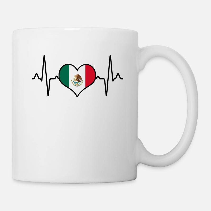 Mexique Mexique Heartbeat - Mug blanc - blanc