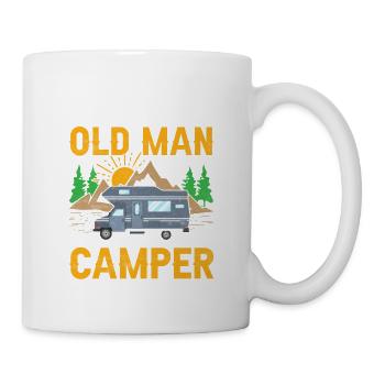 Never Underestimate An Old Man With A Camper RV C - Mug - white - Right