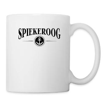 Anker und Seil - Insel Spiekeroog - Tasse - Weiß - Rechts