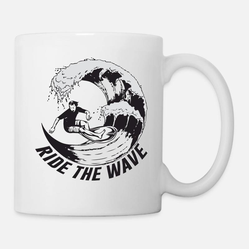 Surfen - Tasse - Weiß