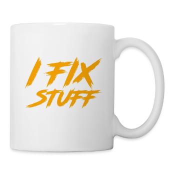 C’est ce que je fais, je répare des choses et je sais des choses - Mug blanc - blanc - Droite