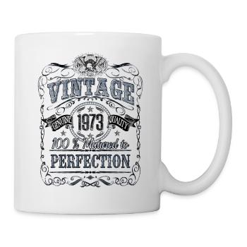 Millésime 1973 Anniversaire Année de naissance 1973 Cadeau - Mug blanc - blanc - Droite