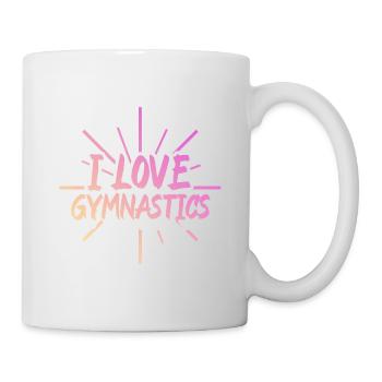 Ich liebe Gymnastik - Tasse - Weiß - Rechts