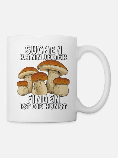 SUCHEN KANN JEDER FINDEN IST DIE KUNST - Tasse - Weiß