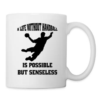 Handballspieler Handball Handballer Handballverein - Tasse - Weiß - Rechts
