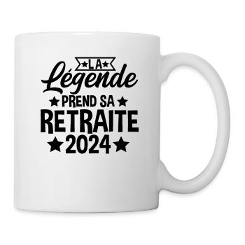 La Légende Prend Sa Retraite 2024 - Mug blanc - blanc - Droite