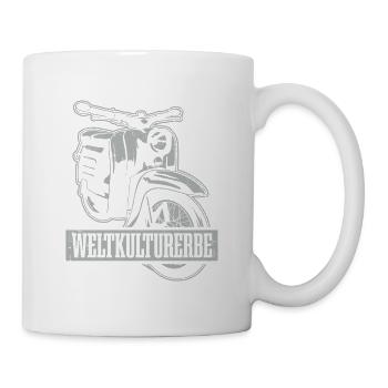 KR51 Moped Weltkulturerbe für alle Ossis - Tasse - Weiß - Rechts