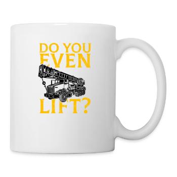 Grutier Drôle Vous soulevez même - Grue - Mug blanc - blanc - Droite