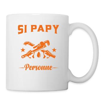 Si Papy Ne Peut Pas Le Réparer Personne Ne Peut - Mug blanc - blanc - Droite