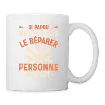 Si Papou Ne Peut Pas Le Réparer - Mug blanc - blanc - Droite