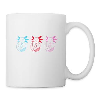 Cute Axolotls Haustier Teenager Weird Vaporwave - Tasse - Weiß - Rechts