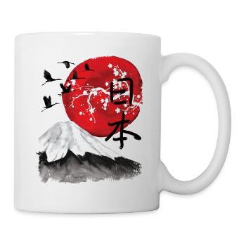 Japan japanische Kunst Vintage Streetwear - Tasse - Weiß - Rechts
