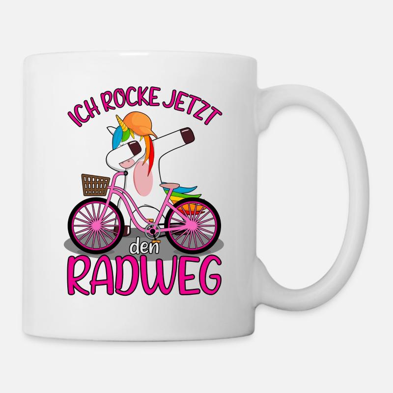 Fahrradprüfung Radfahrprüfung Fahrradführerschein - Tasse - Weiß