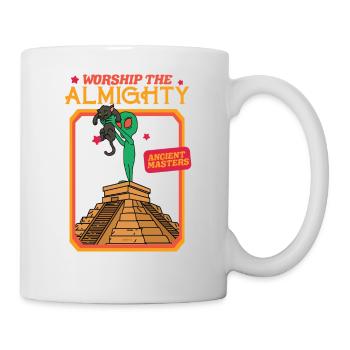 Worship The Almighty Ruler - Ancient Masters - Cat - Tasse - Weiß - Rechts