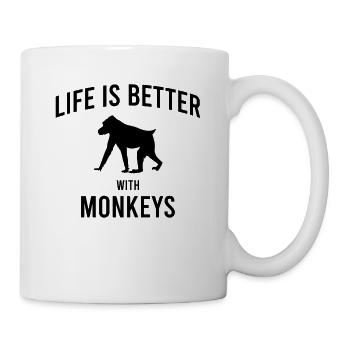 Monkey Saying - Mug - white - Right
