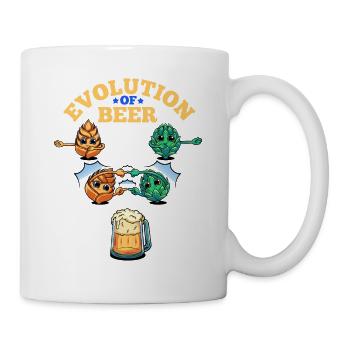 Evolution of Beer Funny Craft Beer Hops - Mug - white - Right