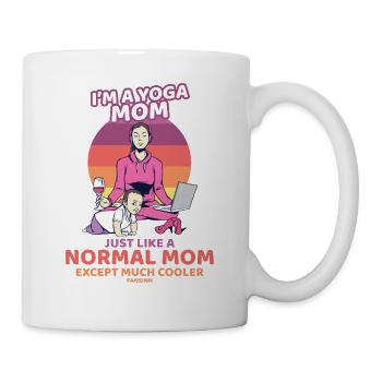Je suis une maman de yoga - Mug blanc - blanc - Droite