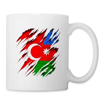 Türkiye Azerbaycan Turkey Azerbaijan - Mug - white - Right
