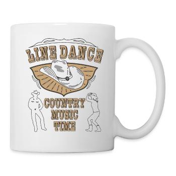 LINE DANCE COUNTRY MUSIC TIME - Tasse - Weiß - Rechts