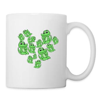 Crocodile Family - Crocodile with Baby - Crocodile - Mug - white - Right