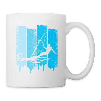 Windsurfen Surf Wasser Welle - Tasse - Weiß - Rechts
