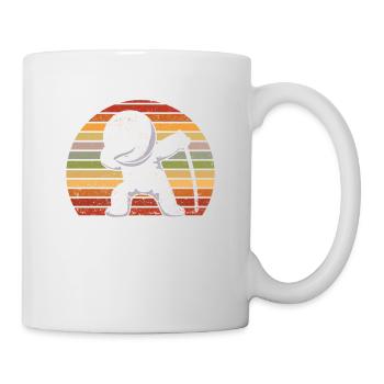 Funny Dabbing Fechten Sport Fechter Tanz Fechter - Tasse - Weiß - Rechts