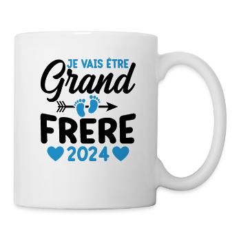 Je Vais Être Grand Frère 2024 - Mug blanc - blanc - Droite
