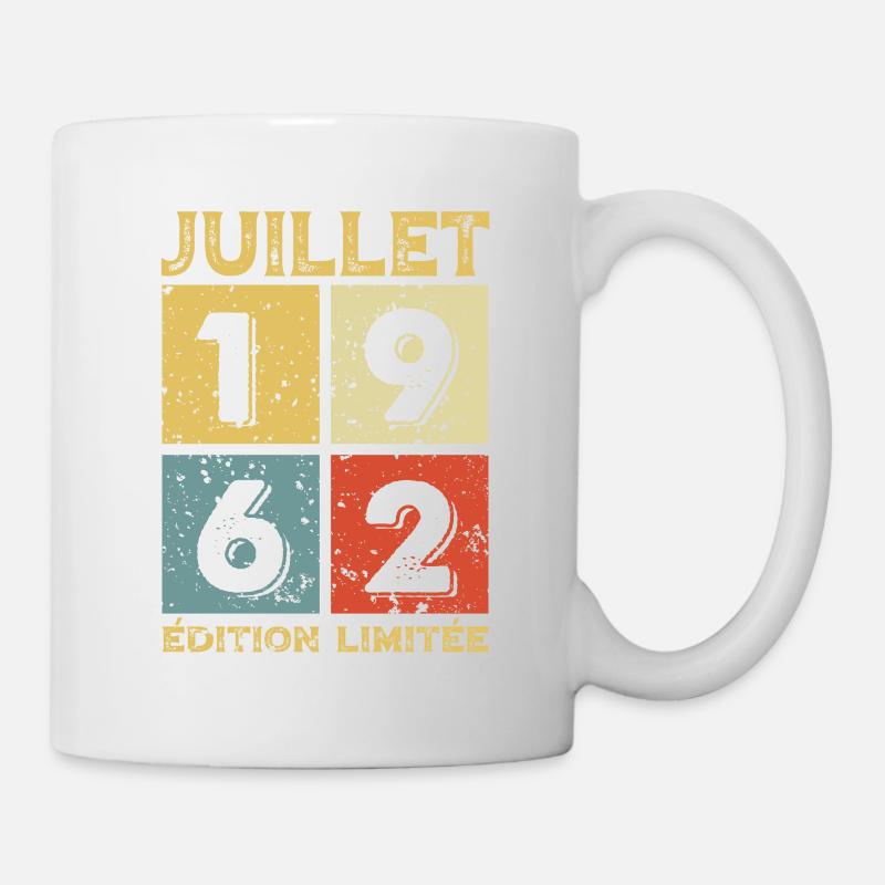 Juillet 1962 Original Idée Cadeau Anniversaire - Mug blanc - blanc