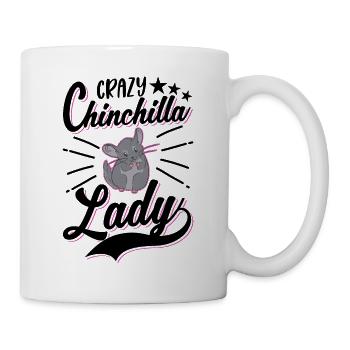 Crazy Chinchilla lady - Tasse - Weiß - Rechts