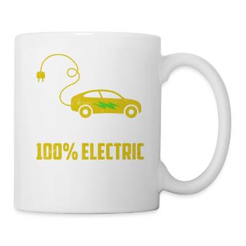 I Drive 100% Electric Mobility EV Car Driver - Tasse - Weiß - Rechts