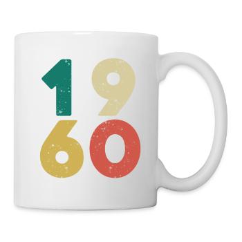 1960 - Jahrgang 1960 Retro Vintage - Tasse - Weiß - Rechts