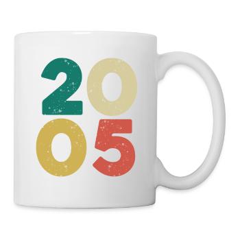 2005 - Millésime 2005 Rétro Vintage - Mug blanc - blanc - Droite
