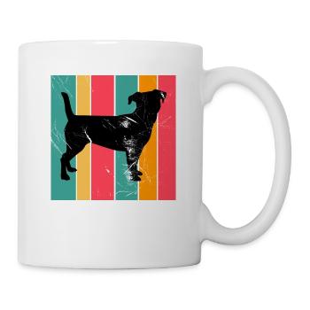 Jack Russel amoureux des chiens Retro vintage Idée cadeau - Mug blanc - blanc - Droite